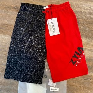 Zyia active boys’ black reflective joker shorts